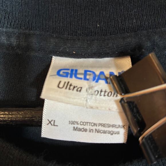 Black T-shirt Motorcycle Rally USA 2014 Fayetteville Arkansas Hog Biker - Picture 5 of 6